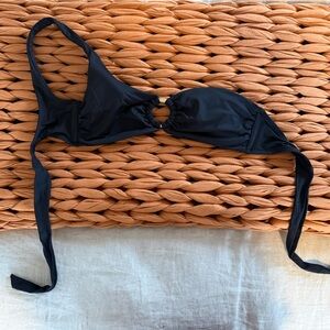 Monday Swimwear black Bikini Top
